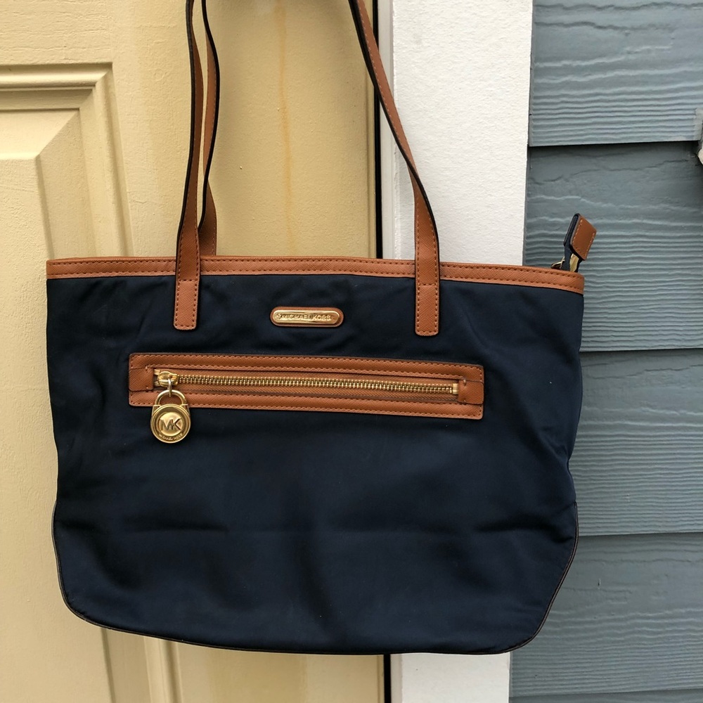 Michael Kors Navy Kempton Small Tote Bag